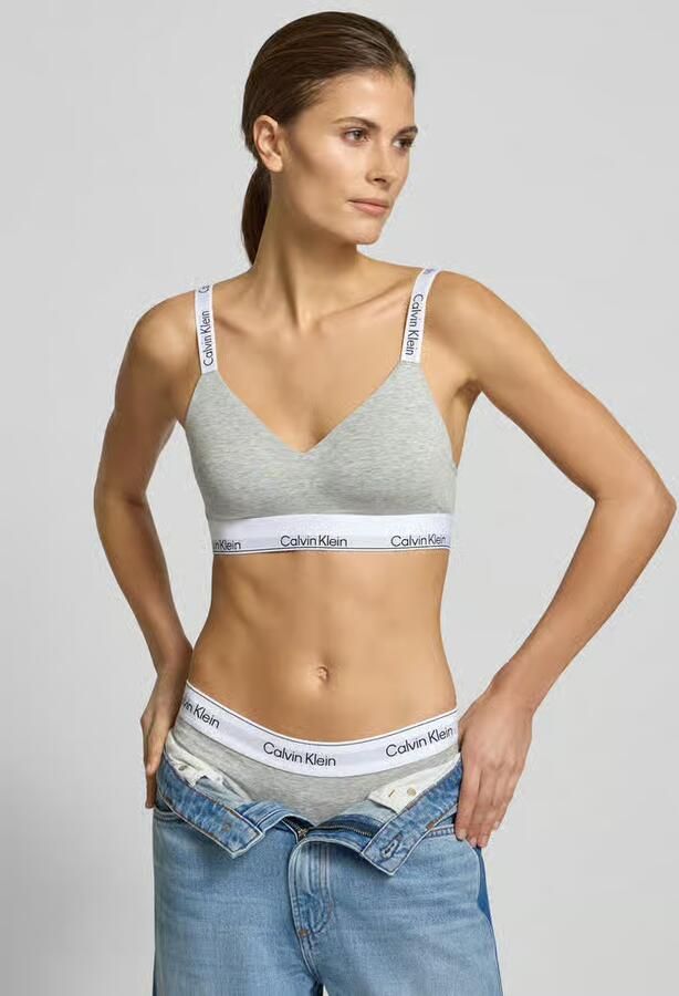 Calvin Klein Bralette LGHTLY LINED BRALETTE met een logo-opschrift - Foto 10