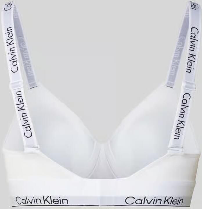 Calvin Klein Bralette LGHTLY LINED BRALETTE met een logo-opschrift