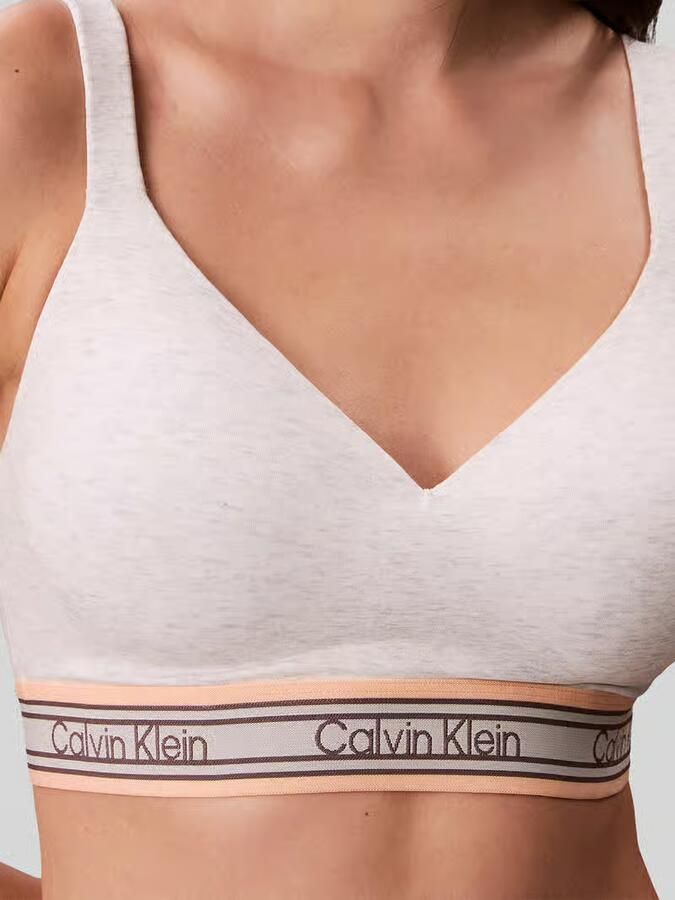 Calvin Klein Underwear Bralette van katoenmix met logo in band