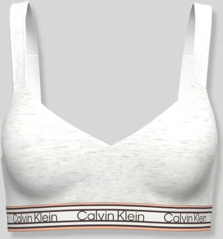 Calvin Klein Underwear Bralette van katoenmix met logo in band - Foto 2