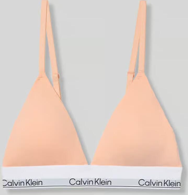 Calvin Klein Underwear Bralette van katoenmix met logo in band - Foto 2