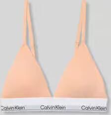 Calvin Klein Underwear Bralette van katoenmix met logo in band