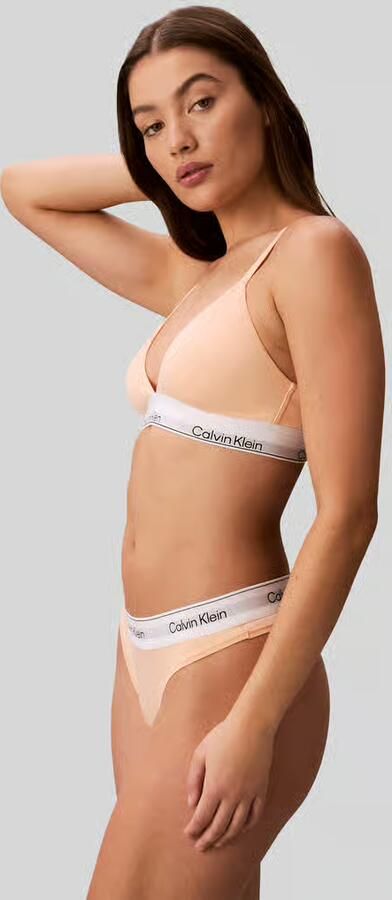 Calvin Klein Underwear Bralette van katoenmix met logo in band
