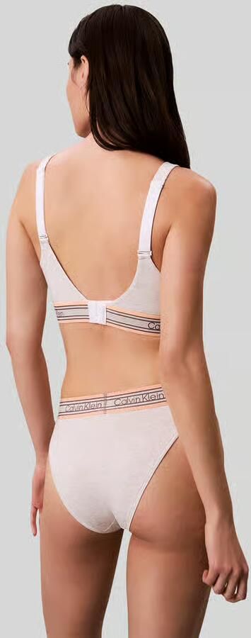 Calvin Klein Underwear Bralette van katoenmix met logo in band - Foto 4