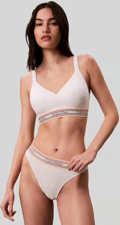 Calvin Klein Underwear Bralette van katoenmix met logo in band - Foto 3