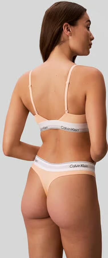 Calvin Klein Underwear Bralette van katoenmix met logo in band - Foto 3