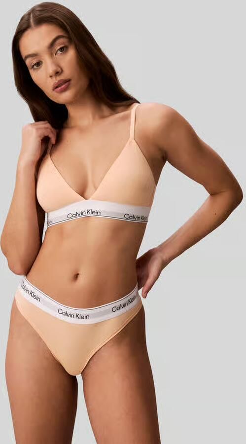 Calvin Klein Underwear Bralette van katoenmix met logo in band - Foto 2