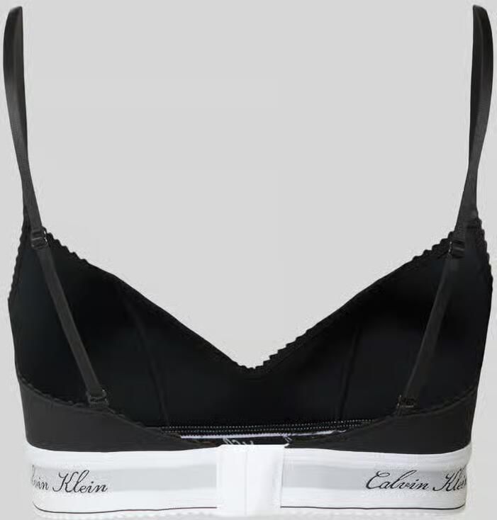 Calvin Klein Underwear Bralette van mix van katoen en modal met modal-aandeel model 'SCRIPT Lightly Lined' - Foto 2