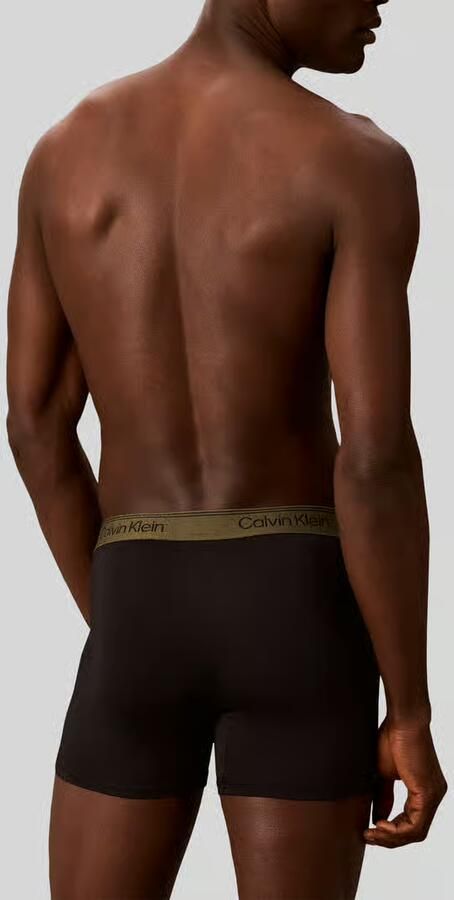 Calvin Klein Underwear Broek & boxershort met elastische label in band in set van 3 model 'BOXER BRIEF' - Foto 4