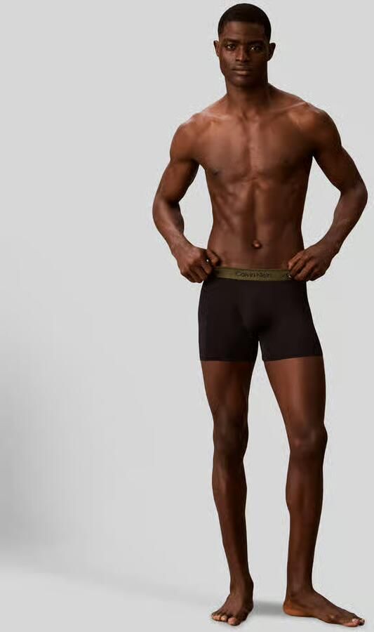 Calvin Klein Underwear Broek & boxershort met elastische label in band in set van 3 model 'BOXER BRIEF' - Foto 3