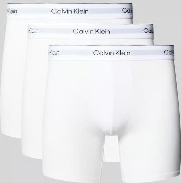 Calvin Klein Underwear Boxershort met elastische band met label in een set van 3 stuks