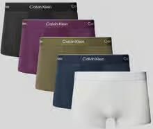 Calvin Klein Underwear Broek & boxershort van puur katoen in set van 5 model 'LOW RISE TRUNK'