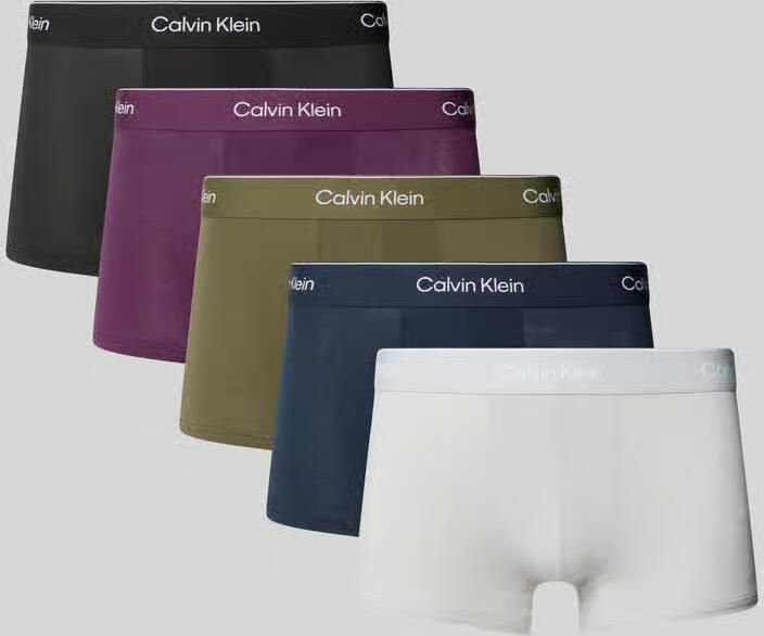 Calvin Klein Underwear Broek & boxershort van puur katoen in set van 5 model 'LOW RISE TRUNK' - Foto 3