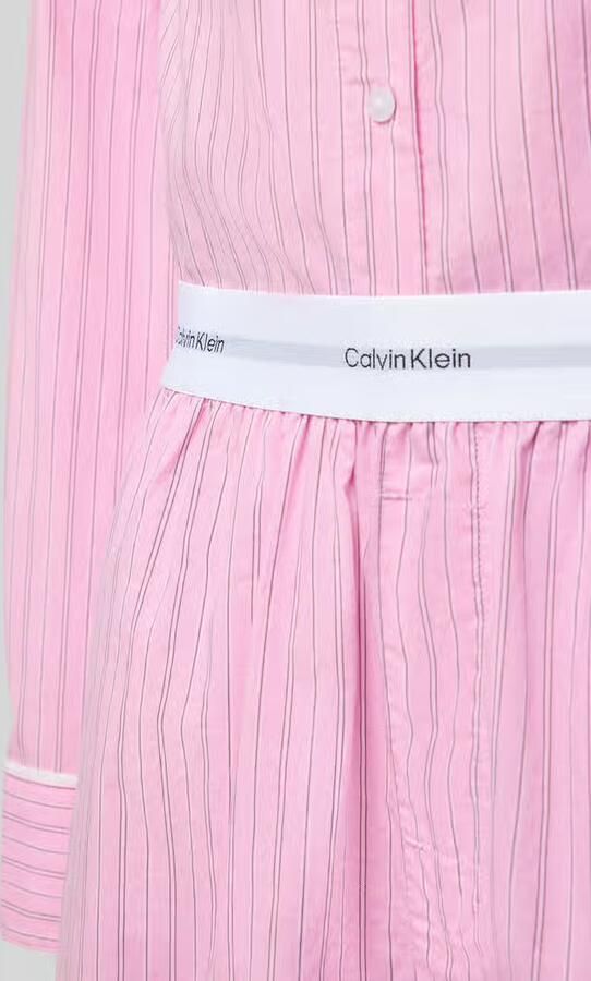 Calvin Klein Pyjama V DAY POPLIN SET Met elastische taille