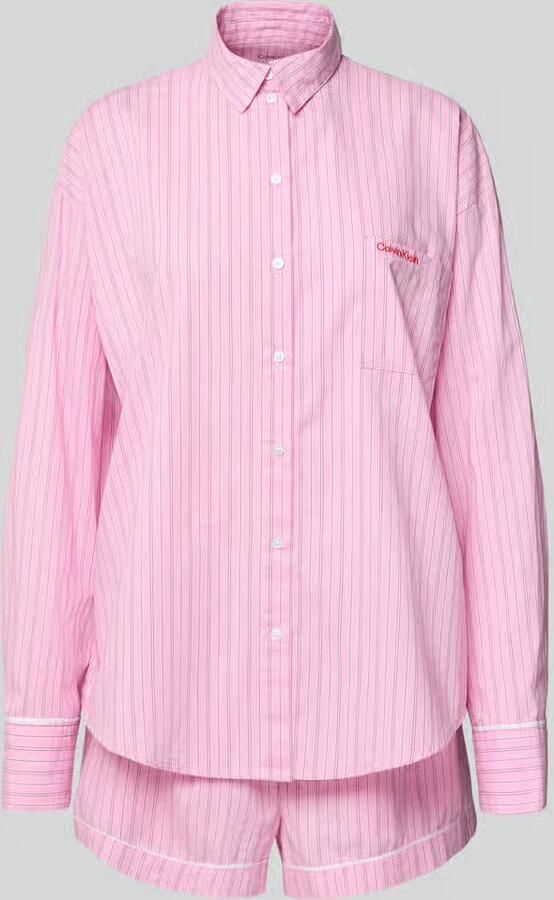 Calvin Klein Pyjama V DAY POPLIN SET Met elastische taille - Foto 2