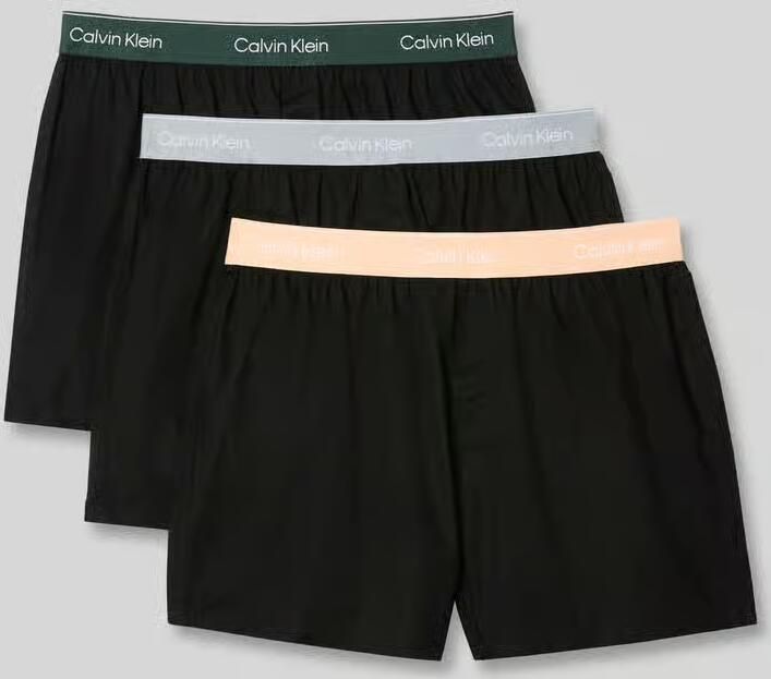 Calvin Klein Underwear Regular fit boxershorts van katoenmix in set van 3 - Foto 2