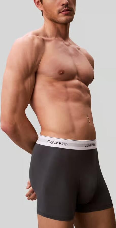 Calvin Klein Underwear regular fit trunks van katoenmix in set van 3