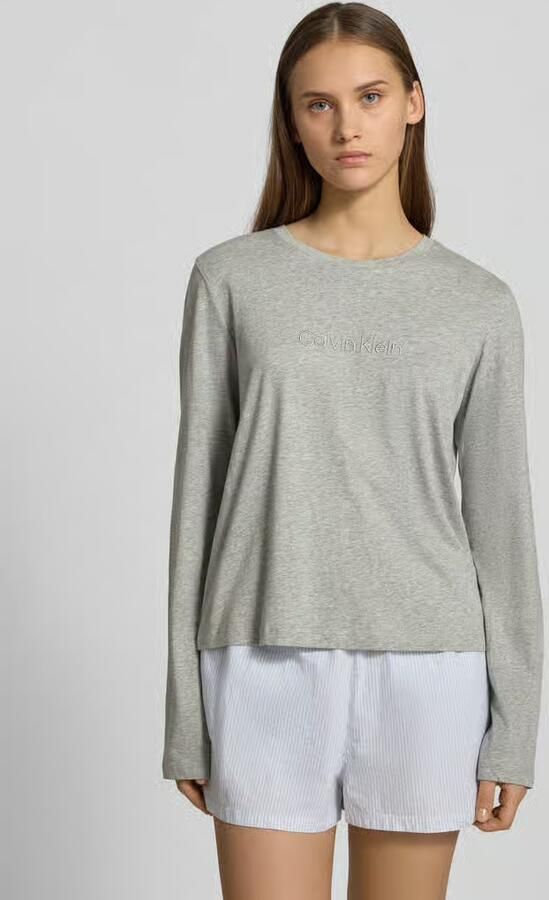 Calvin Klein Underwear Shirt met lange mouwen en labelstitching