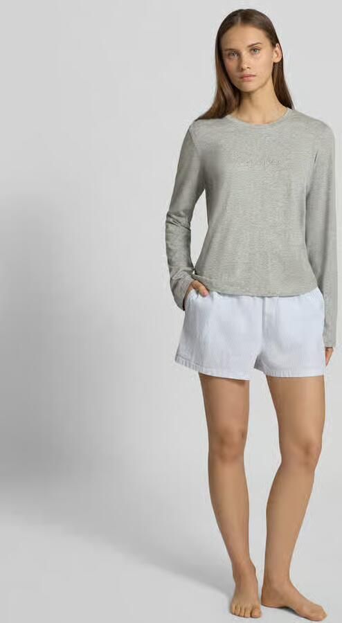 Calvin Klein Underwear Shirt met lange mouwen en labelstitching - Foto 2