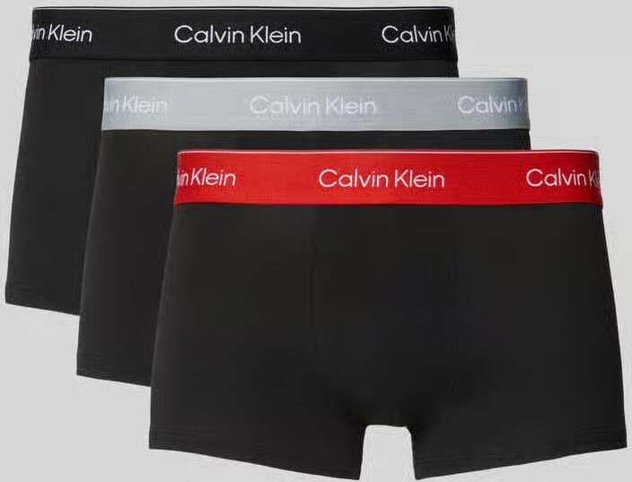 Calvin Klein Underwear Slim fit boxershort met logodetail in een set van 3 stuks - Foto 2
