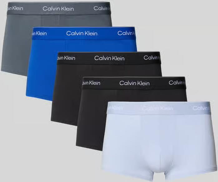 Calvin Klein Underwear Slim fit boxershort met logodetail in een set van 5 stuks - Foto 2