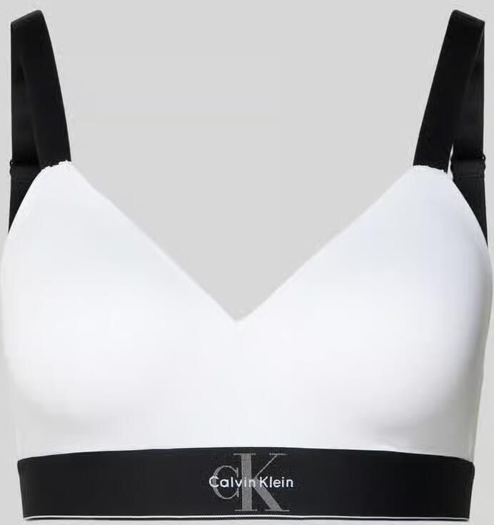 Calvin Klein Underwear Slim fit bralette met logo-stitching - Foto 2