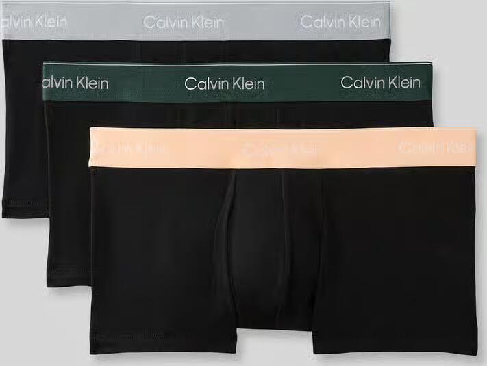 Calvin Klein Underwear Low rise boxershort van katoenmix in set van 3 - Foto 2