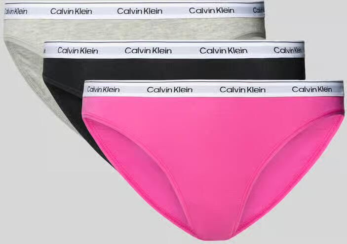 Calvin Klein Underwear Slip met elastische band in set van 3 - Foto 2