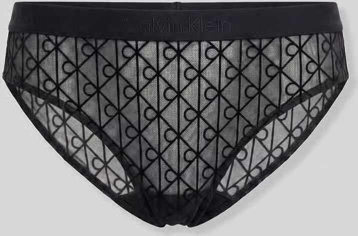 Calvin Klein Underwear Slip met semi-transparant met mesh
