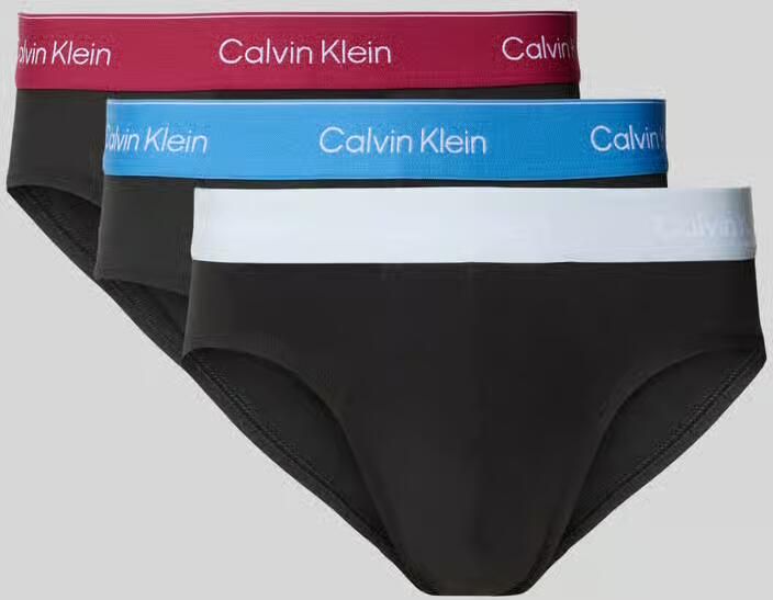 Calvin Klein Underwear slip van katoenmix in een set van 3 model 'HIP BRIEF' - Foto 2