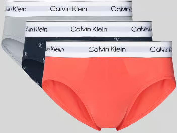 Calvin Klein Underwear Slip van katoenmix in een set van 3 stuks