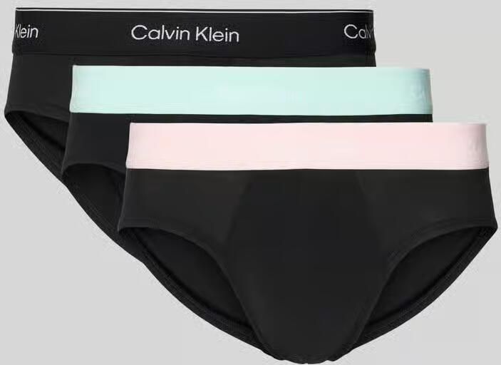 Calvin Klein Underwear Slip van katoenmix in een set van 3 stuks