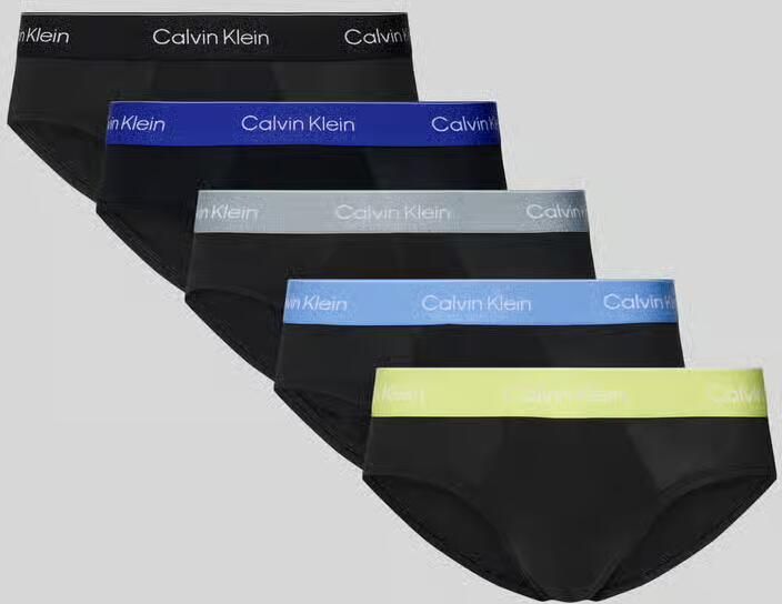 Calvin Klein Underwear Slip van katoenmix in een set van 5 stuks