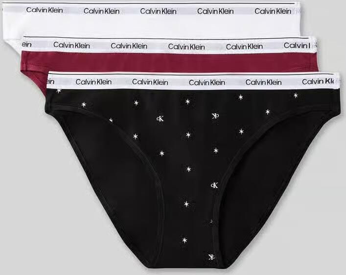 Calvin Klein Underwear Slip van katoenmix in set van 3