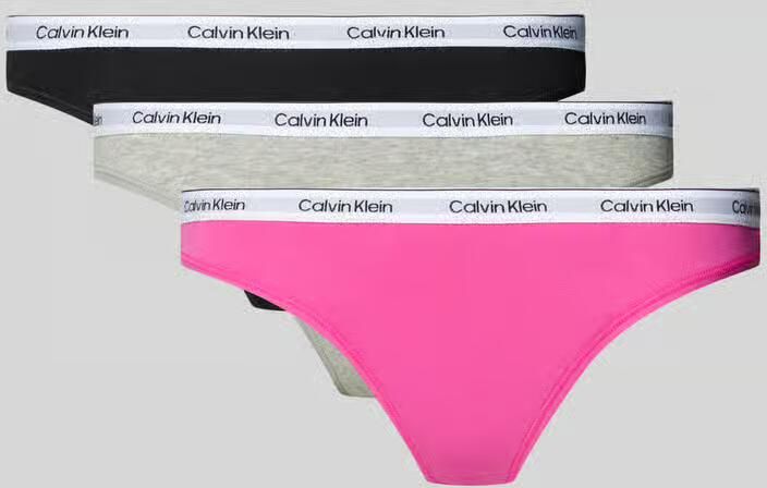 Calvin Klein Underwear String met elastische tailleband in 3-pack - Foto 5