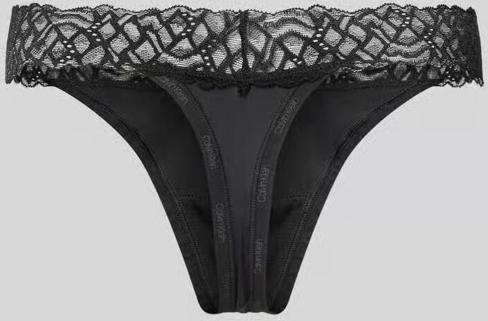 Calvin Klein Stringtanga THONG met kant op de band - Foto 8