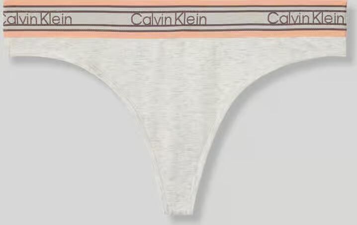 Calvin Klein Underwear String van katoenmix met logo in band - Foto 2