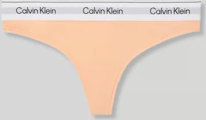 Calvin Klein Underwear String van katoenmix met logo in band - Foto 2