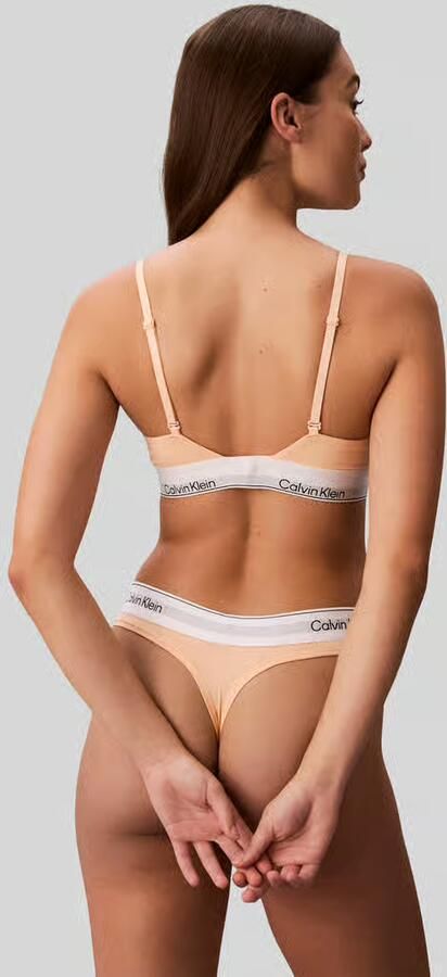 Calvin Klein Underwear String van katoenmix met logo in band - Foto 2