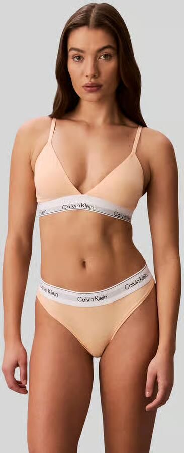 Calvin Klein Underwear String van katoenmix met logo in band - Foto 3