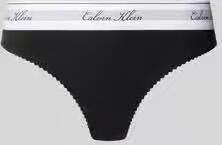 Calvin Klein Underwear String van katoenmix met modaalgehalte model 'SCRIPT Thong'