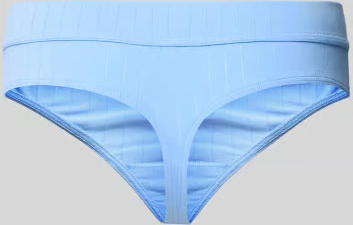 Calvin Klein Underwear String van katoenmix model 'THONG' - Foto 2