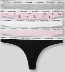 Calvin Klein Underwear Strings van katoenmix in set van 5