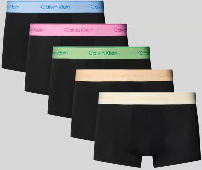 Calvin Klein Underwear Trunks in een set van 5 met elastische band met logo - Foto 3