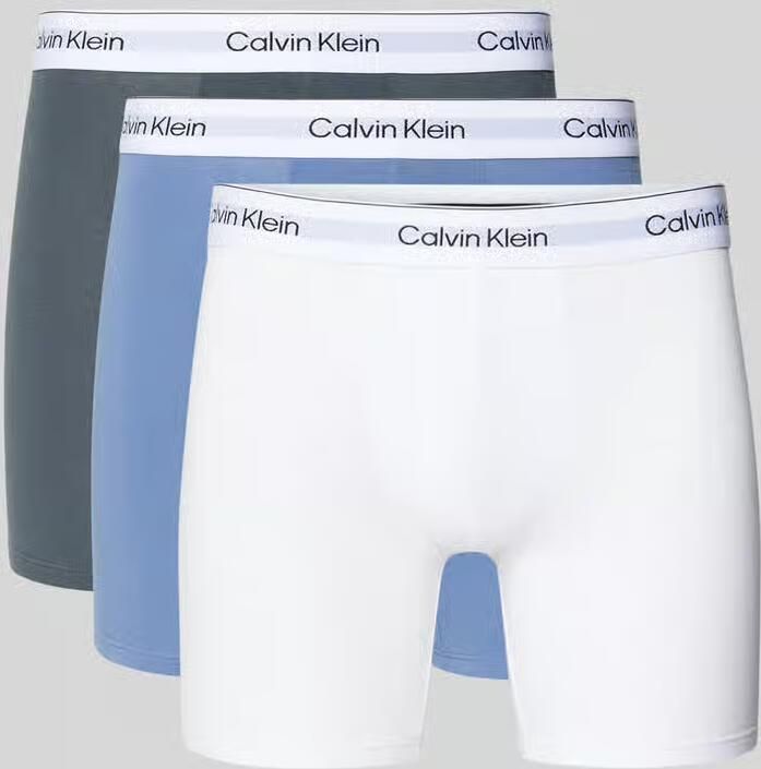 Calvin Klein Underwear Trunks met elastische band in set van 3 - Foto 2