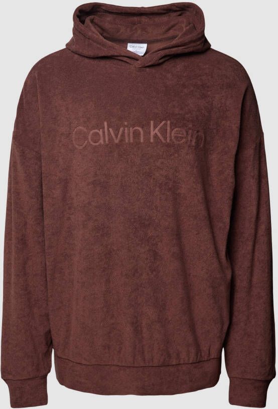 Calvin Klein Sweatshirt L S HOODIE met opschrift op borsthoogte