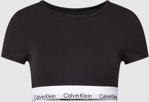 Calvin Klein Underwear Kort T-shirt met logo in band model 'T-SHIRT BRALETTE'