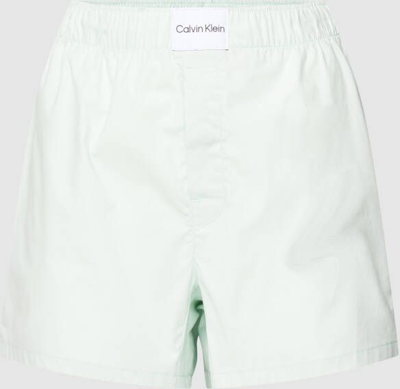 Calvin Klein Underwear Korte pyjamabroek met labelpatch