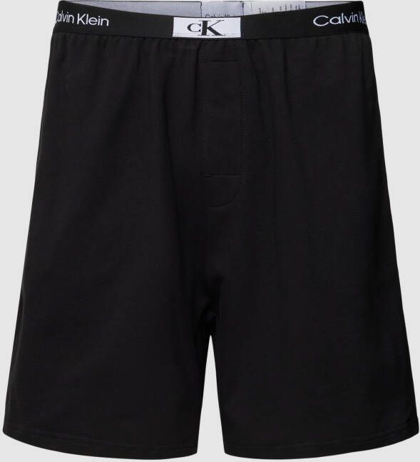Calvin Klein Underwear Korte pyjamabroek met logostitching