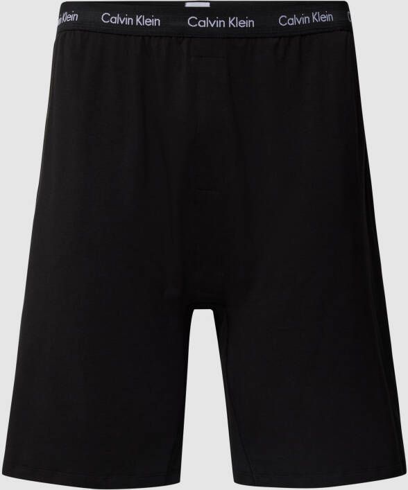 Calvin Klein Underwear Plus Korte PLUS SIZE pyjama met elastische band met logo